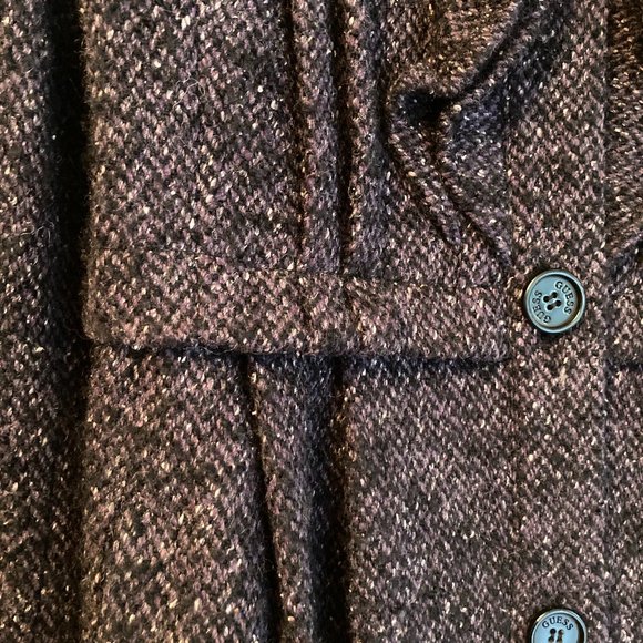 GUESS Bouclette Trench with Ruffle Details Size XS - Picture 4 of 6